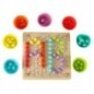Układanka edukacyjna mozaika z kulek koraliki montessori 77 el.