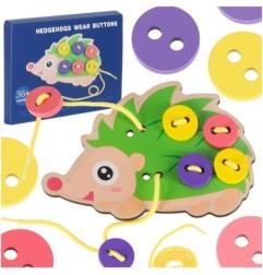 Zestaw edukacyjny do nauki szycia guzików jeż jeżyk