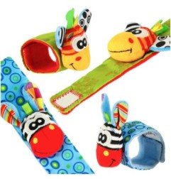 Grzechotka zabawka na rączki dłonie 2szt.