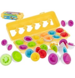 Układanka edukacyjna sorter dopasuj kształty jajka 12 sztuk