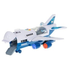 Transporter samolot + 6 aut policja bok/przód