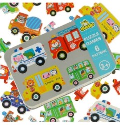 Puzzle w puszce pojazdy 30 puzzli
