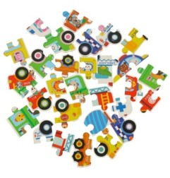 Puzzle w puszce pojazdy 30 puzzli