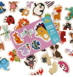 Puzzle w puszce zwierzątka 24 puzzle