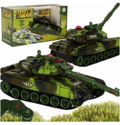 Czołg zdalnie sterowany na pilota RC War Tank 9993 2.4 GHz kamuflaż leśny
