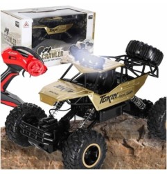 Samochód zdalnie sterowany na pilota RC Rock Crawler 1:12 4WD METAL złoty