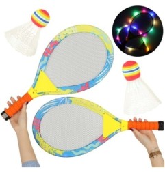 Rakiety tenisowe świecące LED + lotki