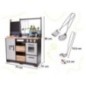 Kuchnia dla dzieci drewniana MDF z akcesoriami LOFT XXL 96cm