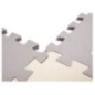 Mata edukacyjna piankowa puzzle szara ecru 36 elementów 150x150cm