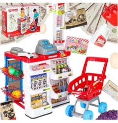 Sklep dla dzieci supermarket stragan wózek na zakupy akcesoria