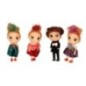Lalka lalki do domku dla lalek 3 dziewczynki + 1 chłopczyk zestaw 4szt. 12cm