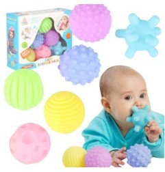 Piłki zabawki sensoryczne korekcyjne zestaw 6 szt