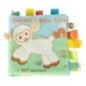 Książeczka sensoryczna książka dotykowa miękka metki owieczki