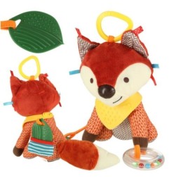 Maskotka sensoryczna zawieszka do wózka lisek