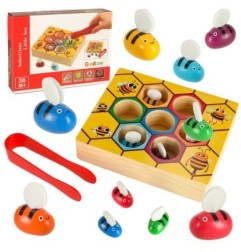 Gra edukacyjna plaster miodu pszczółki montessori