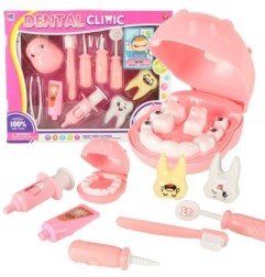 Dentysta zestaw lekarski hipopotam różowy