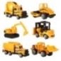 Samochody maszyny budowlane pojazdy zestaw 6 sztuk