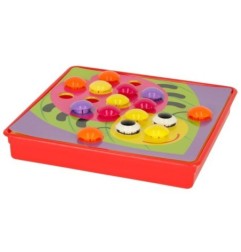 Układanka edukacyjna Guzikowa Mozaika trening ręki 57el.