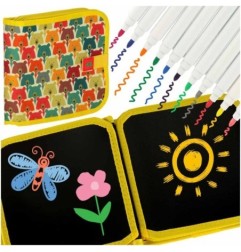 Tablica kredowa przenośna miękka książeczka notes szkicownik miś