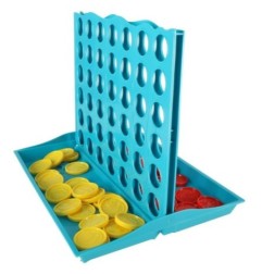 Gra logiczna planszowa szczęśliwa czwórka cztery w rzędzie 25x19x20 cm