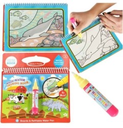 Kolorowanka malowanka Książeczka wodna z mazakiem - Farma