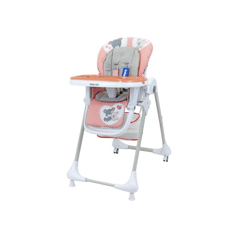 BABY MIX UR-YQ-B003S Krzesełko do karmienia Infant pink 51184