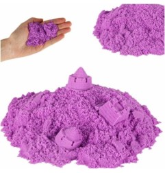 Piasek sensoryczny dla dzieci 1kg w woreczku fioletowy