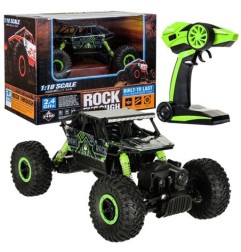 Samochód zdalnie sterowany na pilota RC Rock Crawler HB 2,4GHz 1:18 zielony