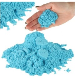 Piasek sensoryczny dla dzieci 1kg w woreczku niebieski