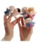 Pacynki palczatki pluszowe kukiełki na palce rodzinka teatrzyk zestaw 6 sztuk