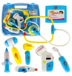 Zestaw lekarza w walizce DOKTOR +światła niebieski