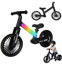 Rowerek biegowy Trike Fix Glow LED czarny