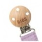 BIBS 9401111 PACIFIER BRAID zawieszka do smoczków 100% GOTS organic cotton Sky/Mauve