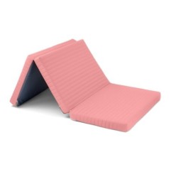 ALBERO MIO Materac turystyczny pikowany pasy herbaciana róża