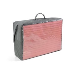 ALBERO MIO Materac turystyczny pikowany pasy herbaciana róża