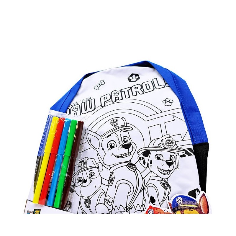 DAMI 37644 PSI PATROL Plecak do kolorowania