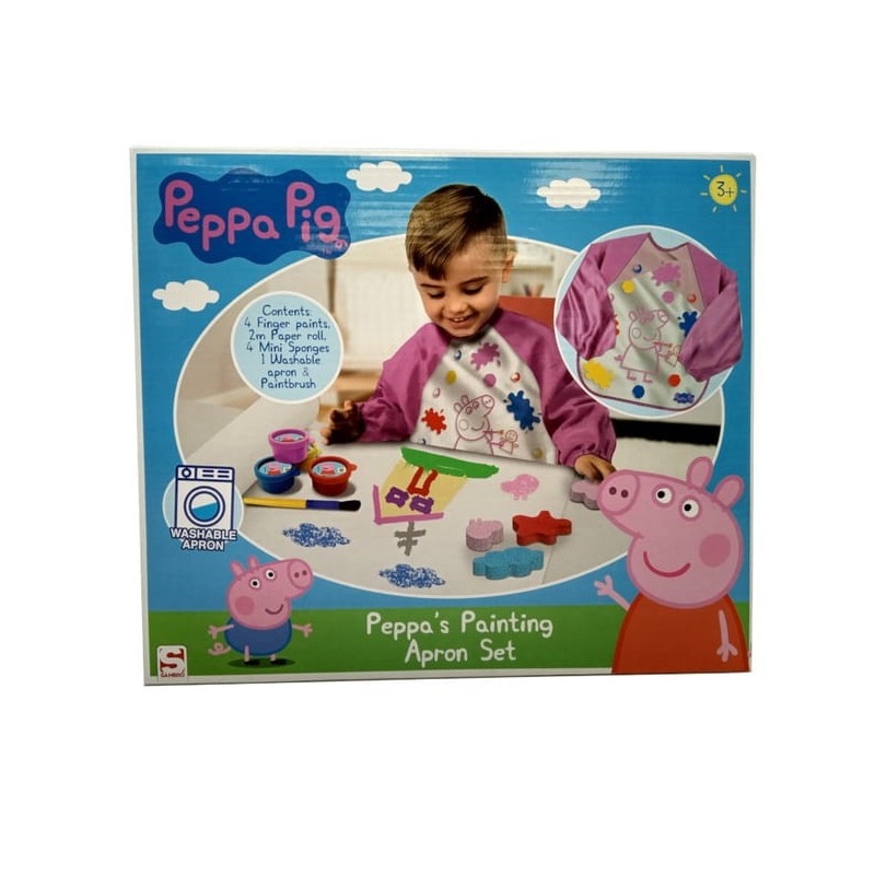 DAMI PEP-4624 Peppa zestaw do malowania z fartuszkiem