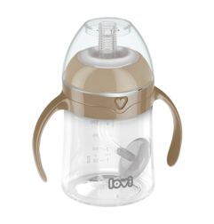 LOVI 35/363 Pierwszy kubek z obciążoną słomką 150ml. Brown